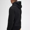 bestickte Kapuzenpullover für Herren, Schwarz
