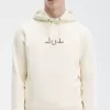 bestickte Kapuzenpullover für Herren in Beige