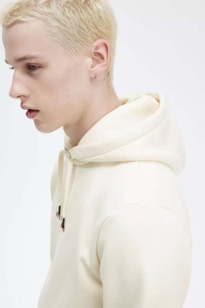 bestickte Kapuzenpullover für Herren in Beige