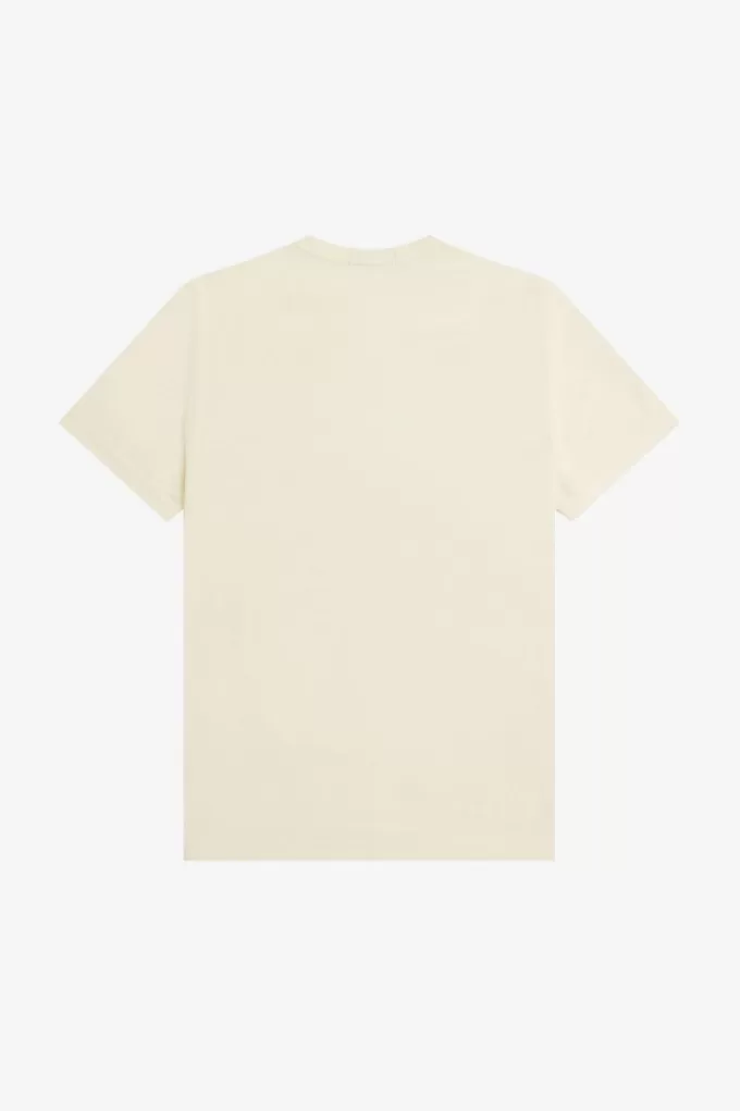 besticktes Herren-T-Shirt Beige