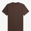 besticktes Herren-T-Shirt Burnt Tobacco