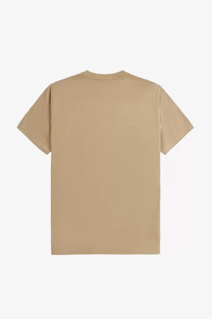 besticktes Herren-T-Shirt Grün