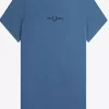besticktes Herren-T-Shirt Mitternachtsblau