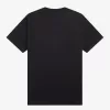 besticktes Herren-T-Shirt Schwarz