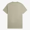 besticktes Herren-T-Shirt in warmem Grau