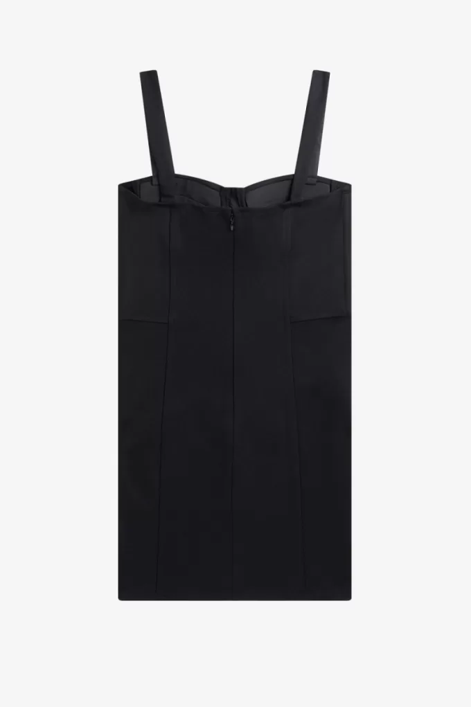 figurbetontes Damenkleid Schwarz